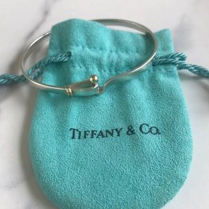 Tiffany & Co Sterling/gold hook and loop bracelet